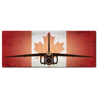 AVRO Arrow Canadian Flag Plasma Cut Sign