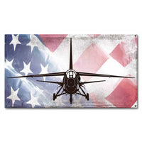 F-8J Crusader American Flag Plasma Cut Sign