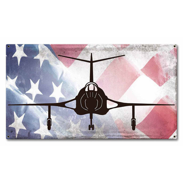 F101 Voodoo American Flag Plasma Cut Sign