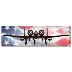 A10A Thunderbolt II American Flag Plasma Cut Sign