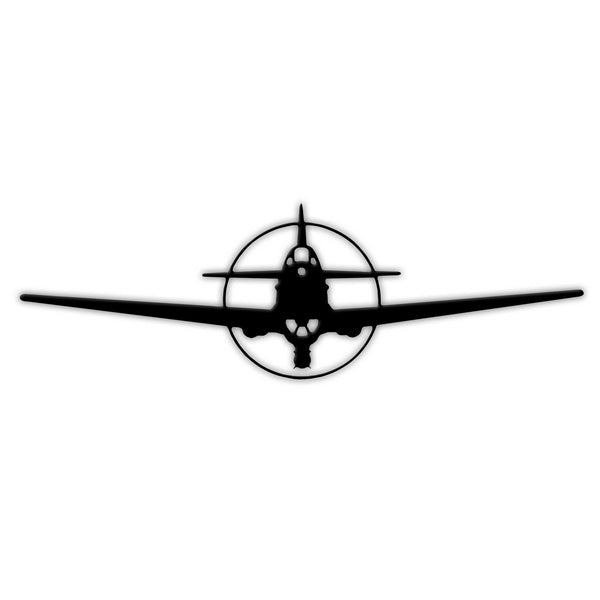 P-40 Warhawk Plasma Cut Sign, Black