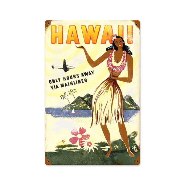 Hawaii Hours Away Sign