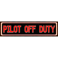 Pilot Off Duty Sign