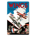 Wings Novel Cover Metal Sign