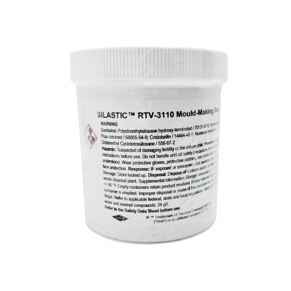 SILASTIC™ RTV-3110 Mold-Making Base 1 lb jar front view - precision silicone rubber for detailed mold making