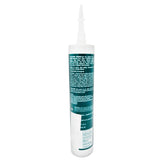 DOWSIL™ 739 Plastic Adhesive 10.1 oz white cartridge back view with product details - non-flowing RTV sealant for plastics