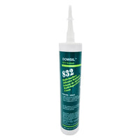 DOWSIL™ 832 Multi-Surface Adhesive Sealant 10.1 oz gray cartridge front view - flexible, temperature-resistant RTV sealant