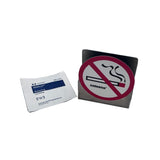 Celeste Flight Fresh 'No Smoking' Disc Holder shown with prepping swab for installation