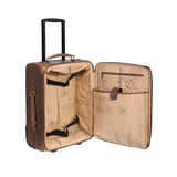 Scully - Leather Wheeled Carry-On, Open