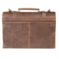 Scully - Leather Satchel Briefcase, Back