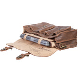 Scully - Leather Workbag Brief, Open