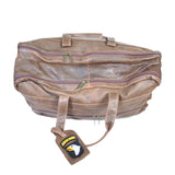 Scully - Large Leather Duffel - Top Veiw