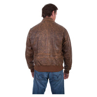 Scully - Leather Bomber Jacket, Back