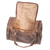 Scully - Leather Duffel Bag, Open