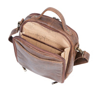 Scully - Leather Travel Tote, Open