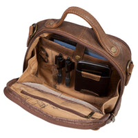 Scully - Leather Travel Tote, Open Full