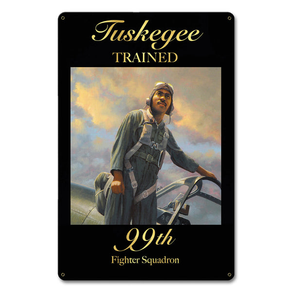 Tuskegee 99th Fighter Squadron Metal Sign