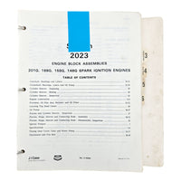 Section 2023: Engine Block Assemblies - 201G, 188G, 159G, 148G Spark Ignition Engines