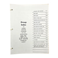 Section 6: Group Index Basic Parts List