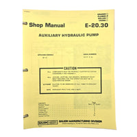 Section E - 20.30: Auxiliary Hydraulic Pump