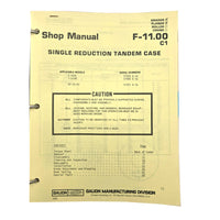 Section F - 11.00 C1: Single Reduction Tandem Case