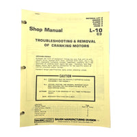 Section L - 10 C3: Troubleshooting & Removal of Cranking Motors