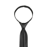 JetSeam - Premium Pilot Zipper Tie, Black Closeup