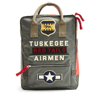 Red Canoe - Tuskegee Airmen Backpack - Grey, Front