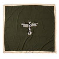 Red Canoe - Boeing Blanket - Khaki w/ Tan Trim, Front