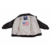 Up and Away - Infant WWII Bomber Jacket (Brown 9-Patch), Front