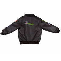 Up and Away - Infant WWII Bomber Jacket (Brown 9-Patch), Back