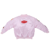 Up and Away - Infant MA-1 Flight Jacket (Pink 7-Patch), Back