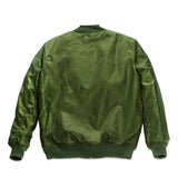 Up and Away - Adult MA-1 Flight Jacket No Patches (Green), Back