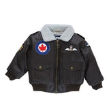 Up and Away - Youth RCAF Bomber Jacket (Brown 5-Patch/Embroidery), Front