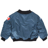 Up and Away - Youth RCAF Flight Jacket (Blue 4-Patch), Back