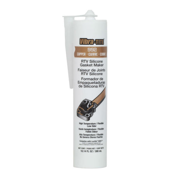 Vibra-Tite - 992 Copper RTV Gasket Maker Silicone, 300 mL