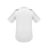 Aero Phoenix Men's Professional Pilot Shirt - Back View Showing Dual Pleats