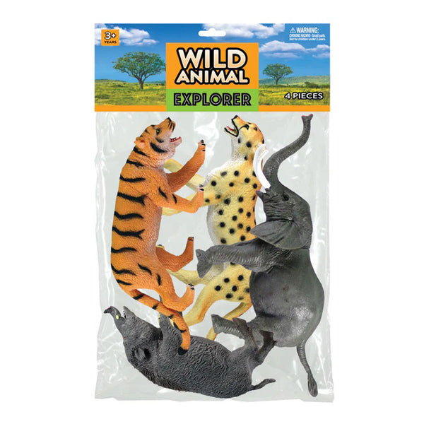 WowToyz® - Wild Animal Explorer Bag - 4pc, packed