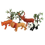 WowToyz® - Wild Animals, Reusable Bag Playset - 8pc, unboxed