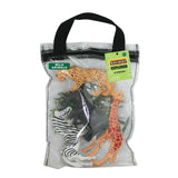 WowToyz® - Wild Animals, Reusable Bag Playset - 8pc, packed