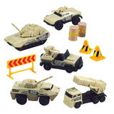 WowToyz® - Military Vehicles Backpack Playset - 10pc, unpacked