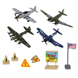 WowToyz® - Air Show WWII Warbirds Backpack Playset - 10 pc, unpacked