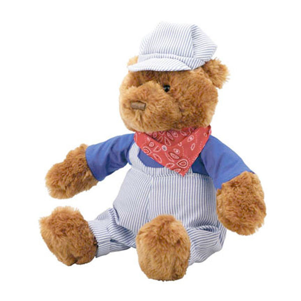 WowToyz® - Cuddle Zoo® Casey the Train Engineer Bear Plushie