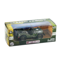 WowToyz® - Classic Armour Willys Jeep 1:32 Scale Model, boxed