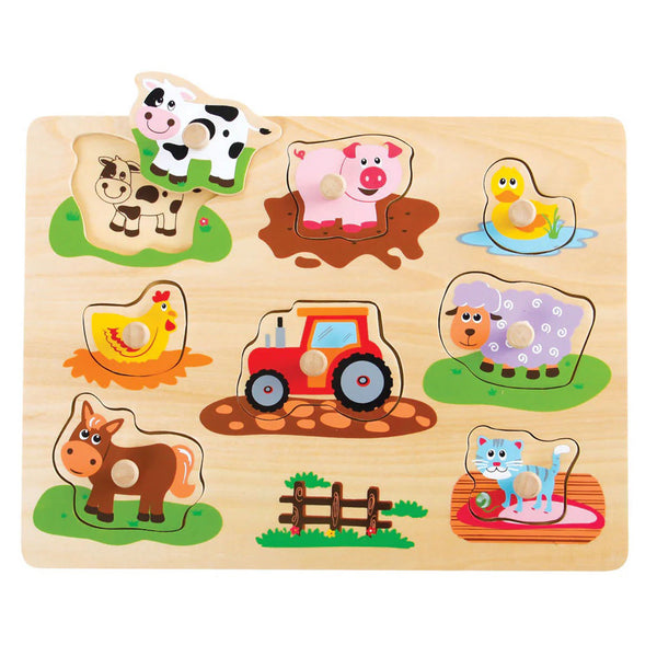 WowToyz® - Farm Animals Peg Puzzle