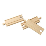 WowToyz® - 4" Straight Wooden Train Track, unboxed