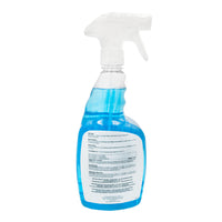 ZEP Aviation Window View Aircraft Glass Cleaner 32 oz trigger spray back view with product details - F33601, streak-free cleaner for aviation use