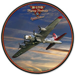 B-17 Special Delivery Sign, Round