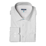 Flight - White "Flight Shirt" Pilot Uniform Shirt With Eyelets, Flatlay