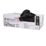 FoodHandler -Thinsense Black Nitrile Gloves, 250 gloves per box